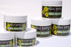 Miss Patty's Herbal Pain Remedy 1/2 oz and 2 oz jars